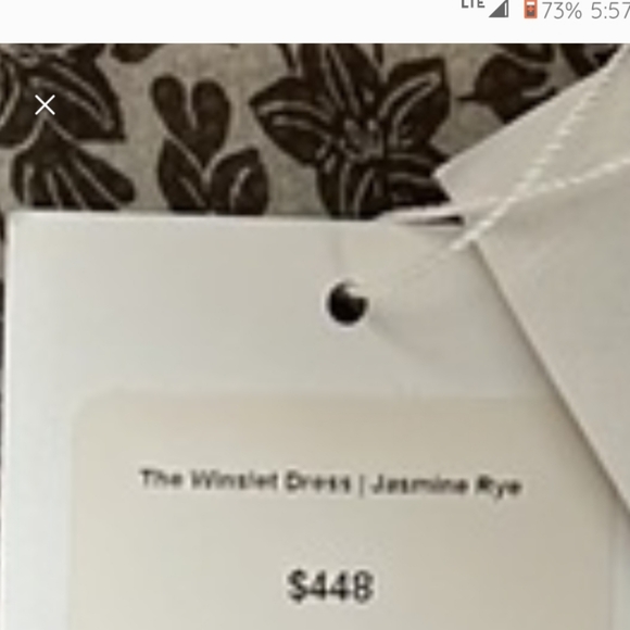 Christy Dawn Winslet Dress Jasmine Rye Brown Cream Floral Print 100% Silk Size S - Picture 15 of 15